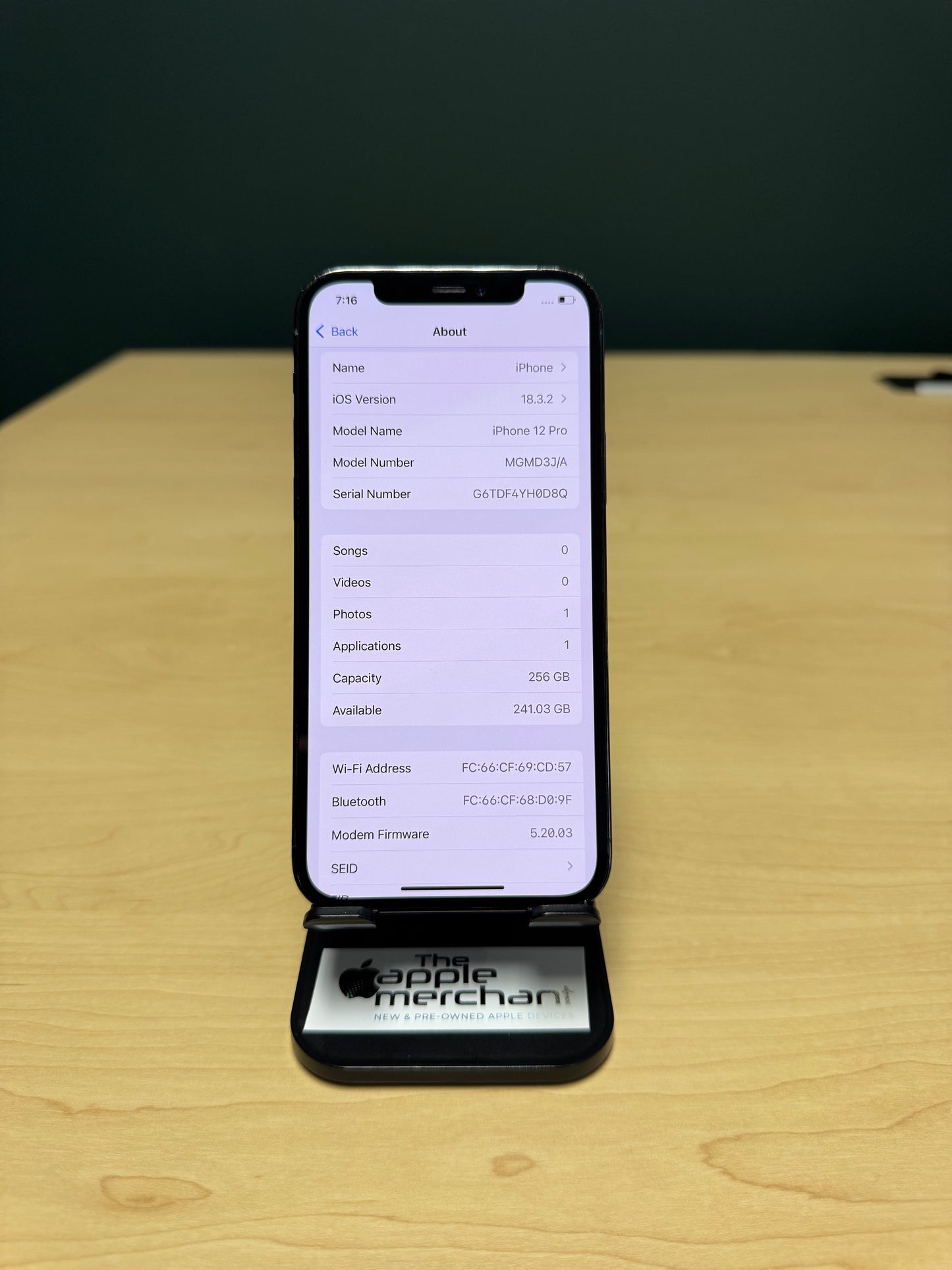 iPhone 12 Pro 256GB - Pacific Blue (Pre-owned)