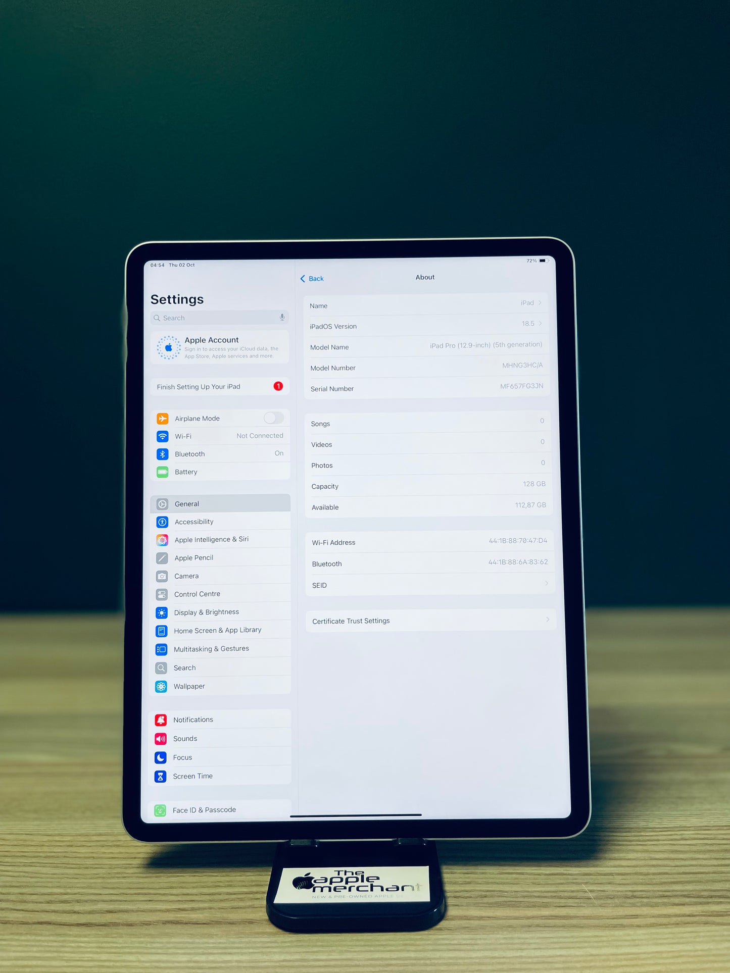 iPad Pro 12.9-inch M1 | Wi-Fi | 128gb - Silver (Pre-owned)