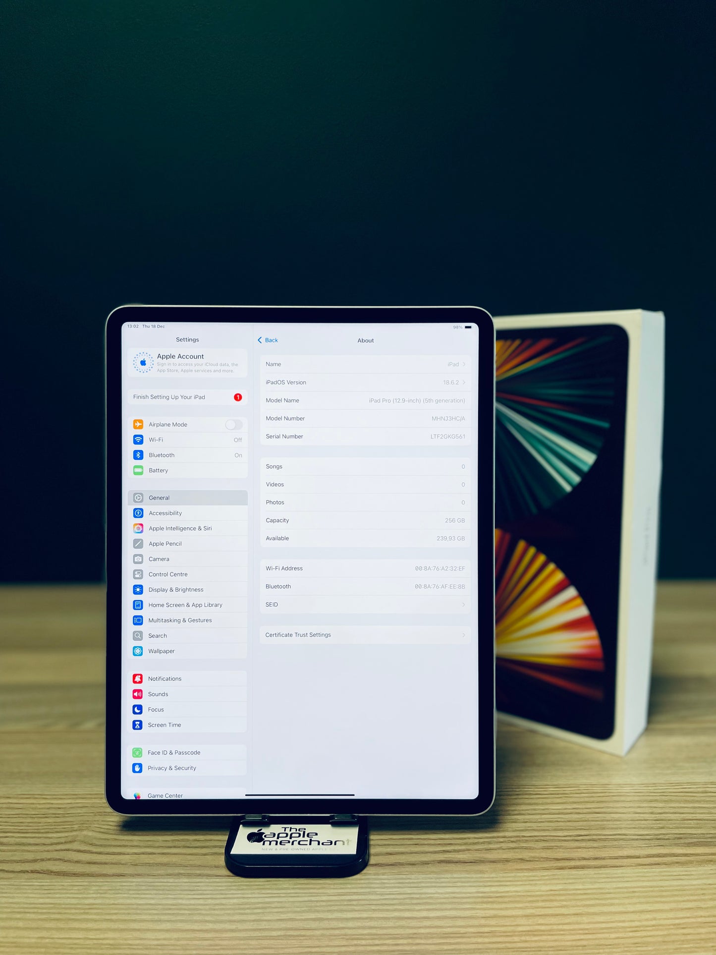 iPad Pro 12.9-inch M1 | Wi-Fi | 256gb - Silver (Pre-owned)