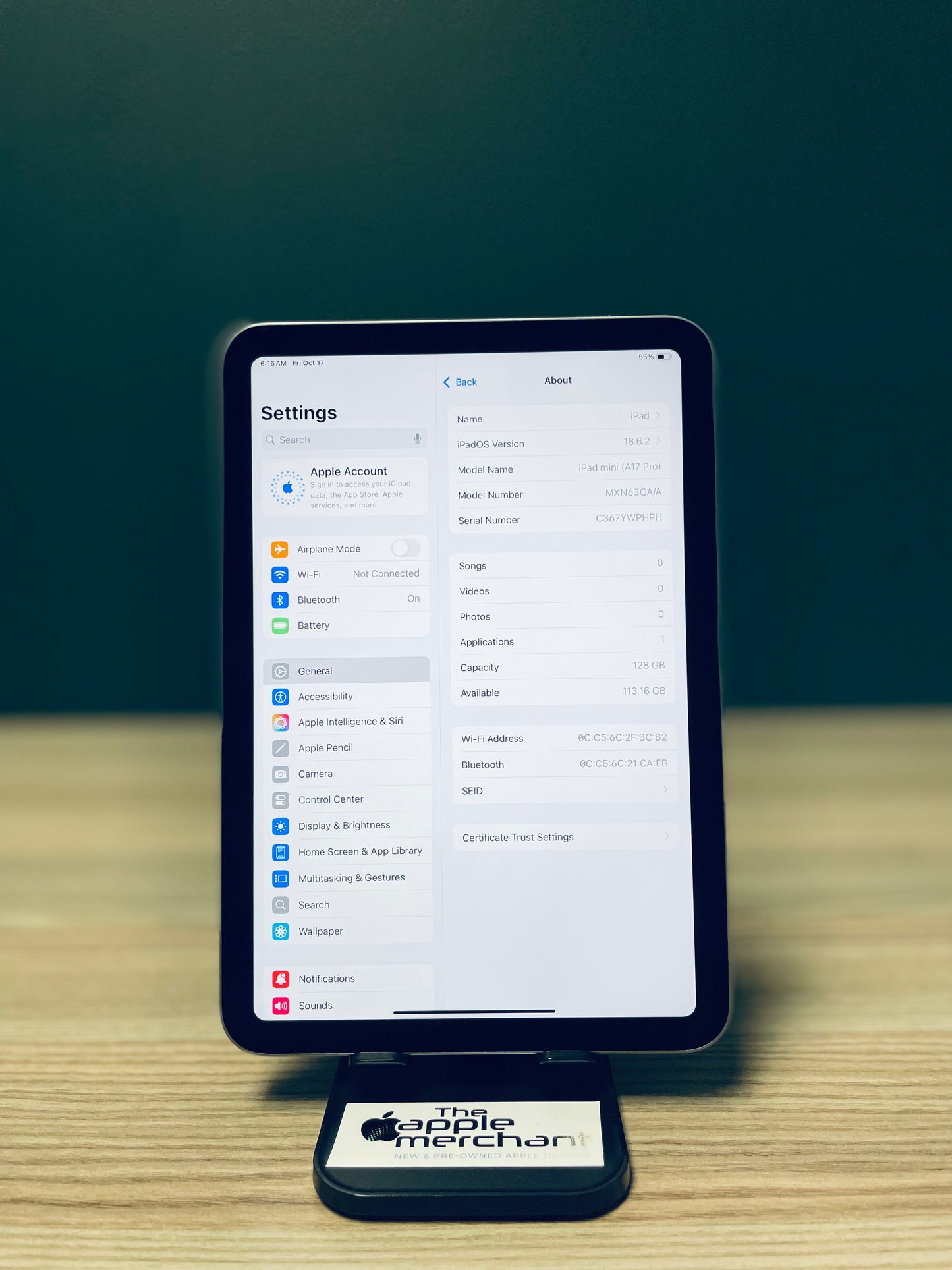 iPad Mini A17 Pro | Wi-Fi | 128GB - Space grey (Pre-owned)