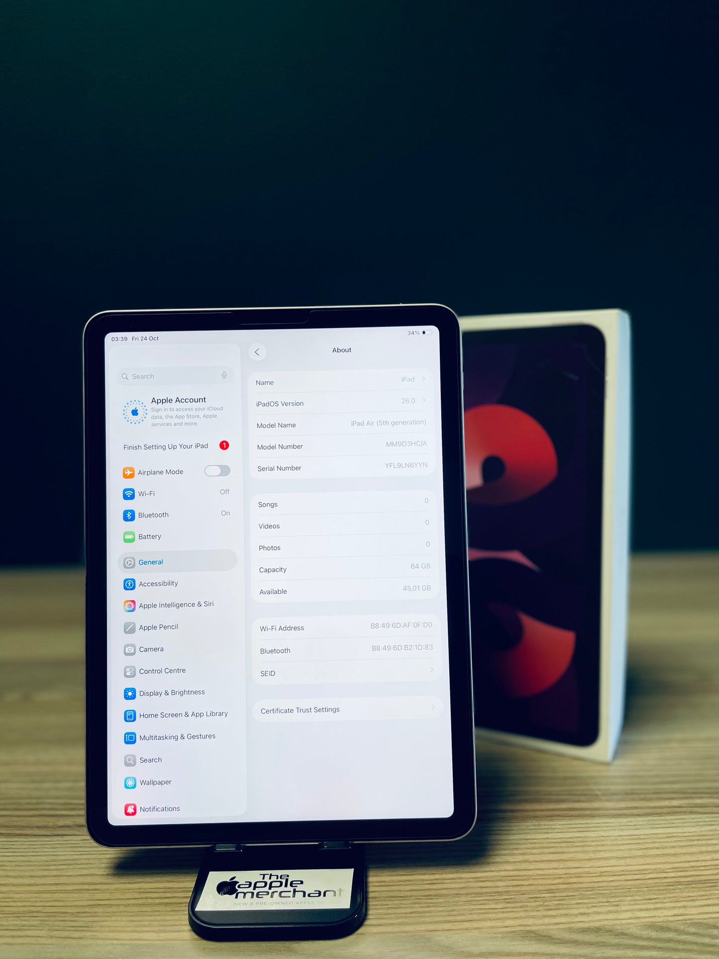 iPad Air 5th Gen M1 | 64GB | WiFi - Pink (Pre-owned)