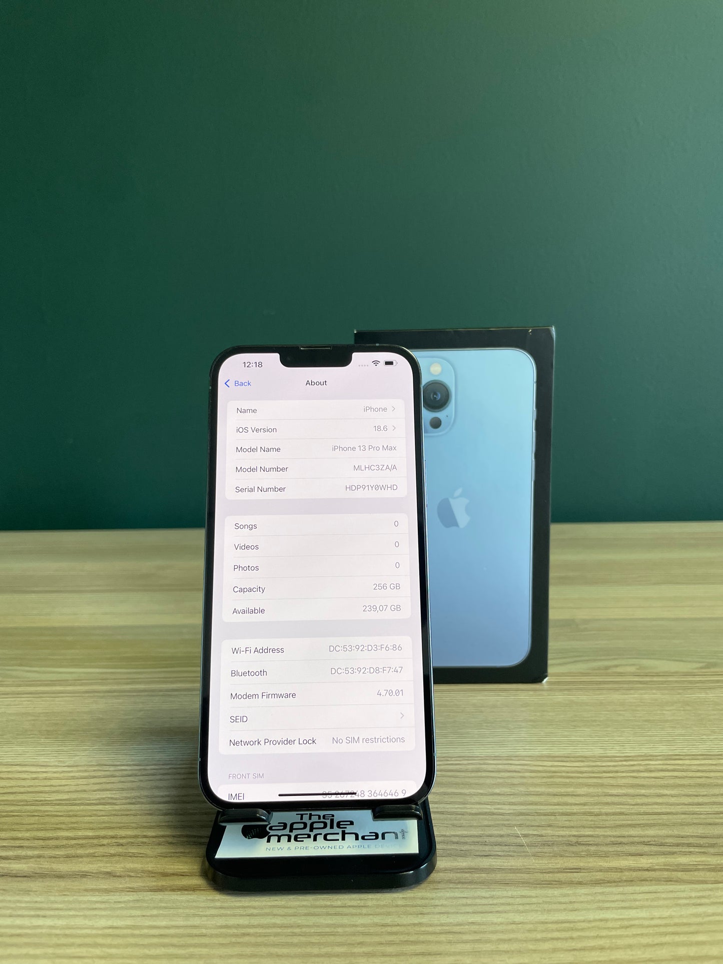 iPhone 13 Pro Max 256GB - Sierra Blue (Pre-owned)