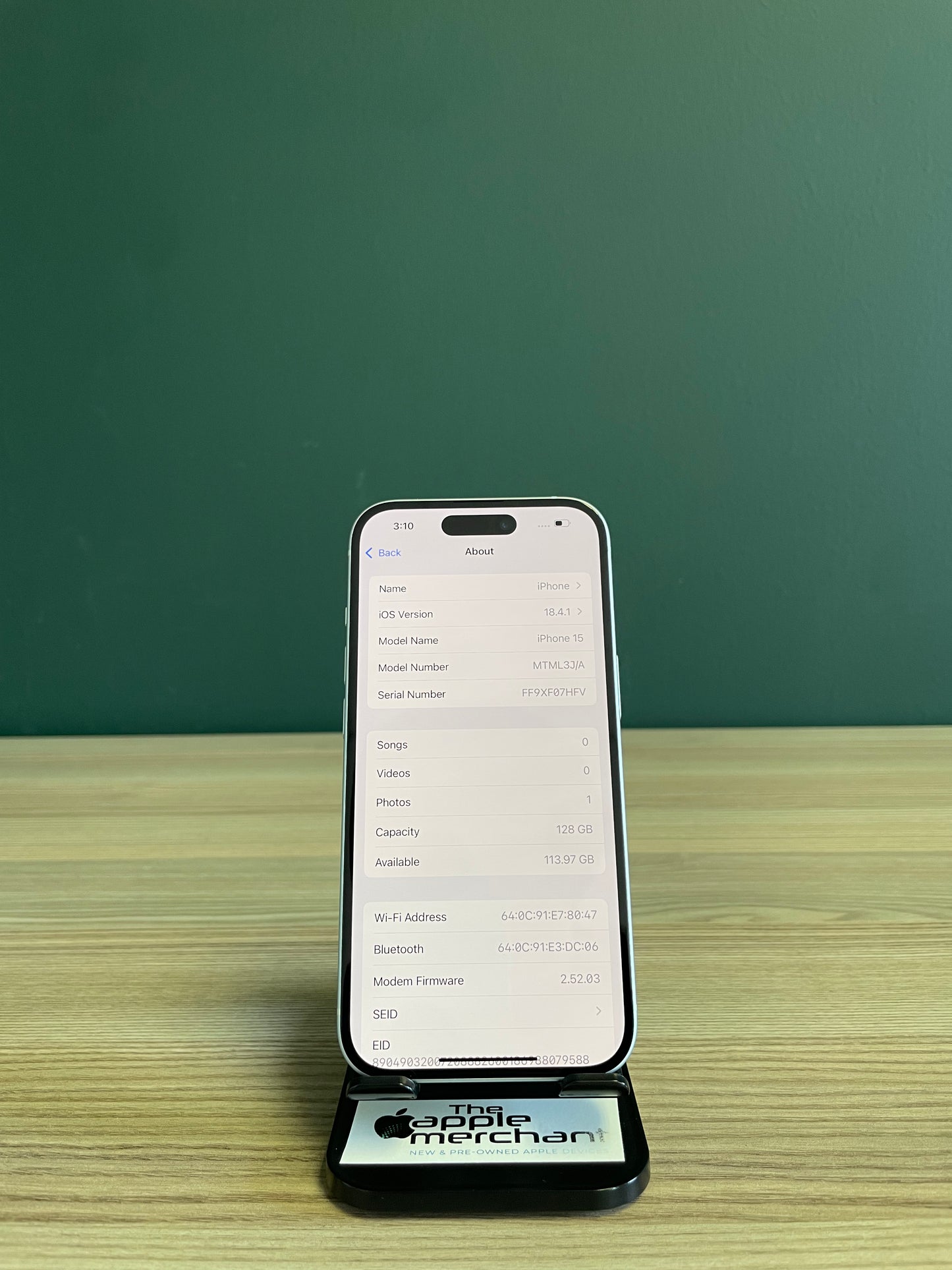 iPhone 15 128GB - Blue (Pre-owned)
