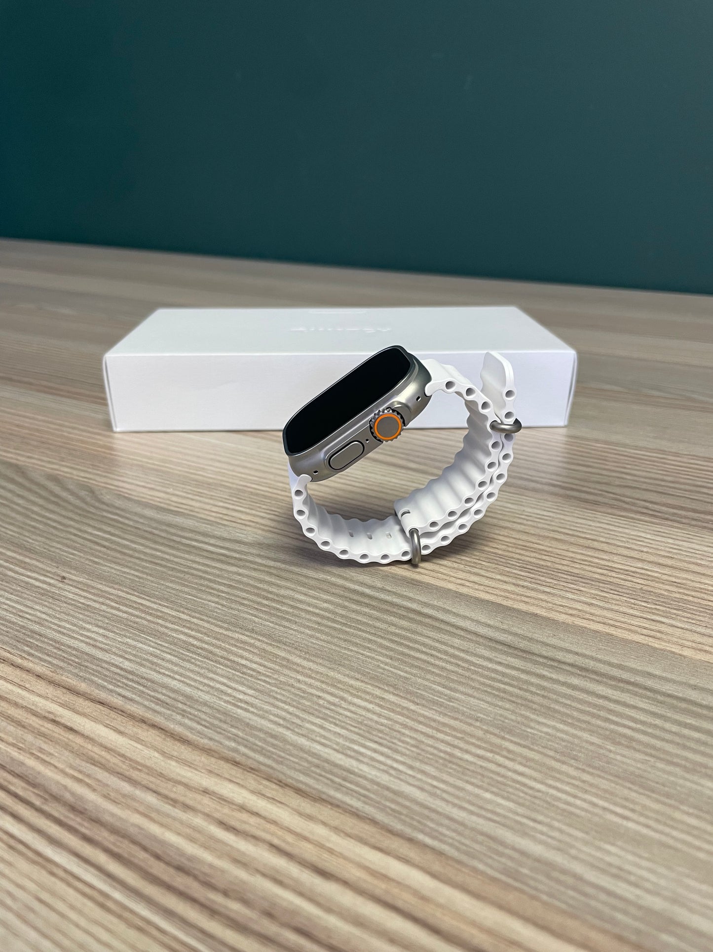 Apple Watch Ultra 2 Titanium Case With White Ocean Band (Pre-owned)