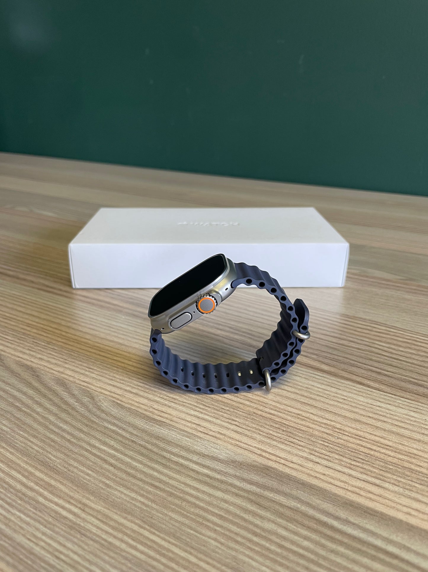 Apple Watch Ultra 2 Titanium Case With Navy Ocean Band (Pre-owned)