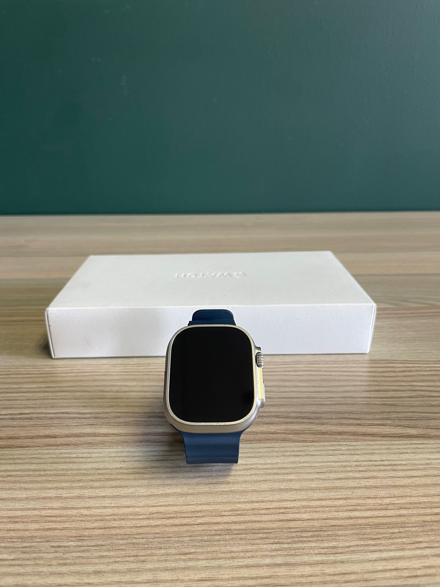 Apple Watch Ultra 2 Titanium Case With Blue Ocean Band (Pre-owned)