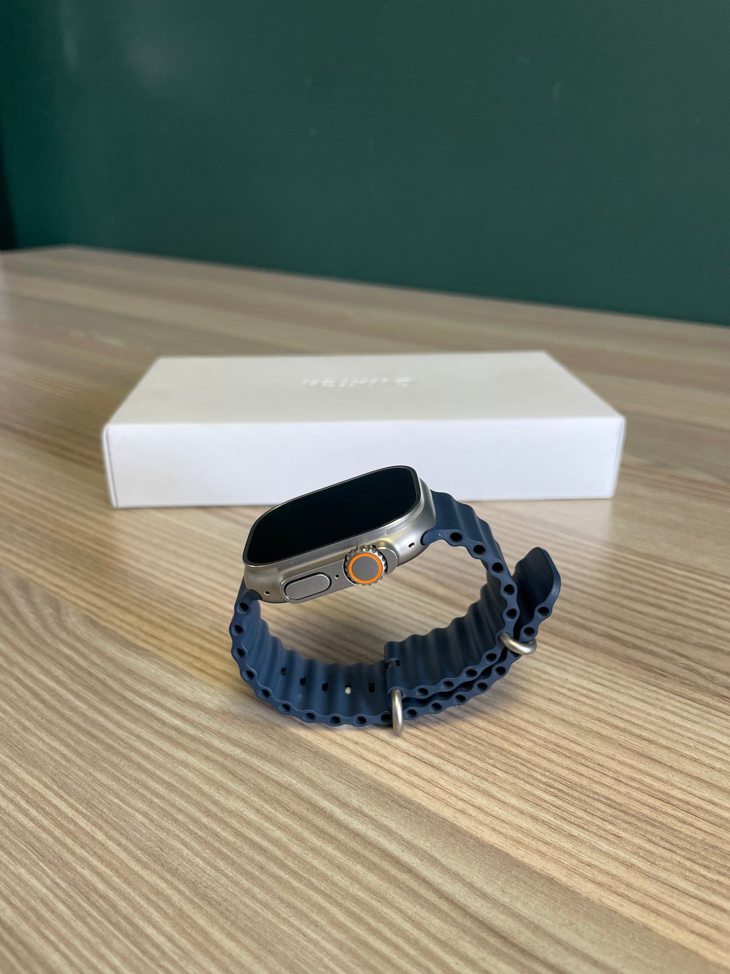 Apple Watch Ultra 2 Titanium Case With Blue Ocean Band (Pre-owned)