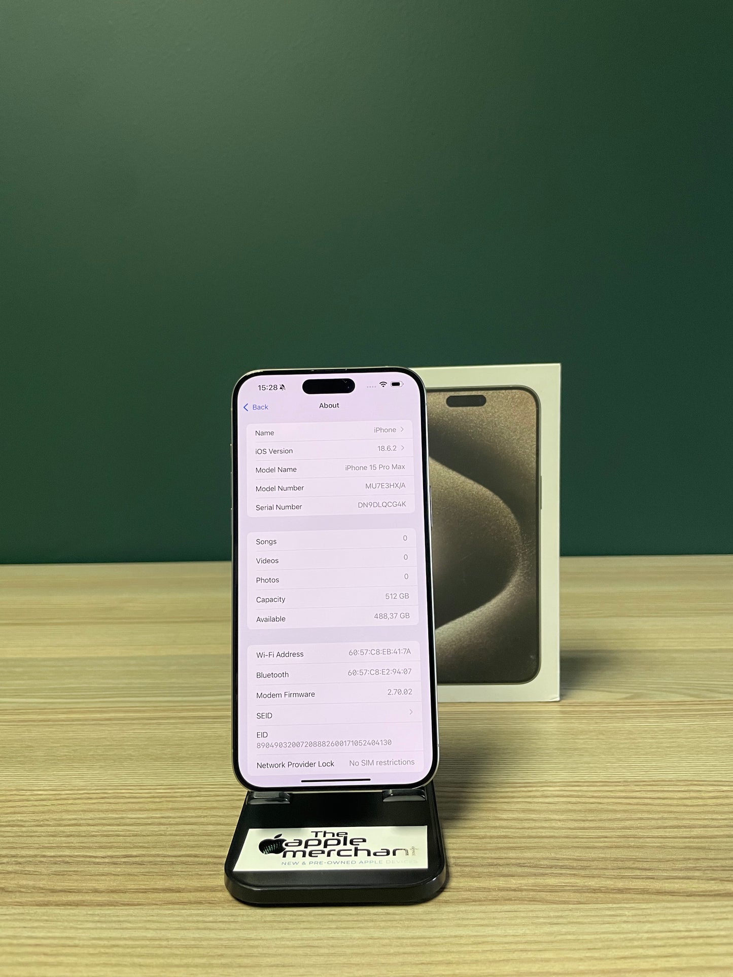 iPhone 15 Pro Max 512GB - Natural Titanium (Pre-owned)