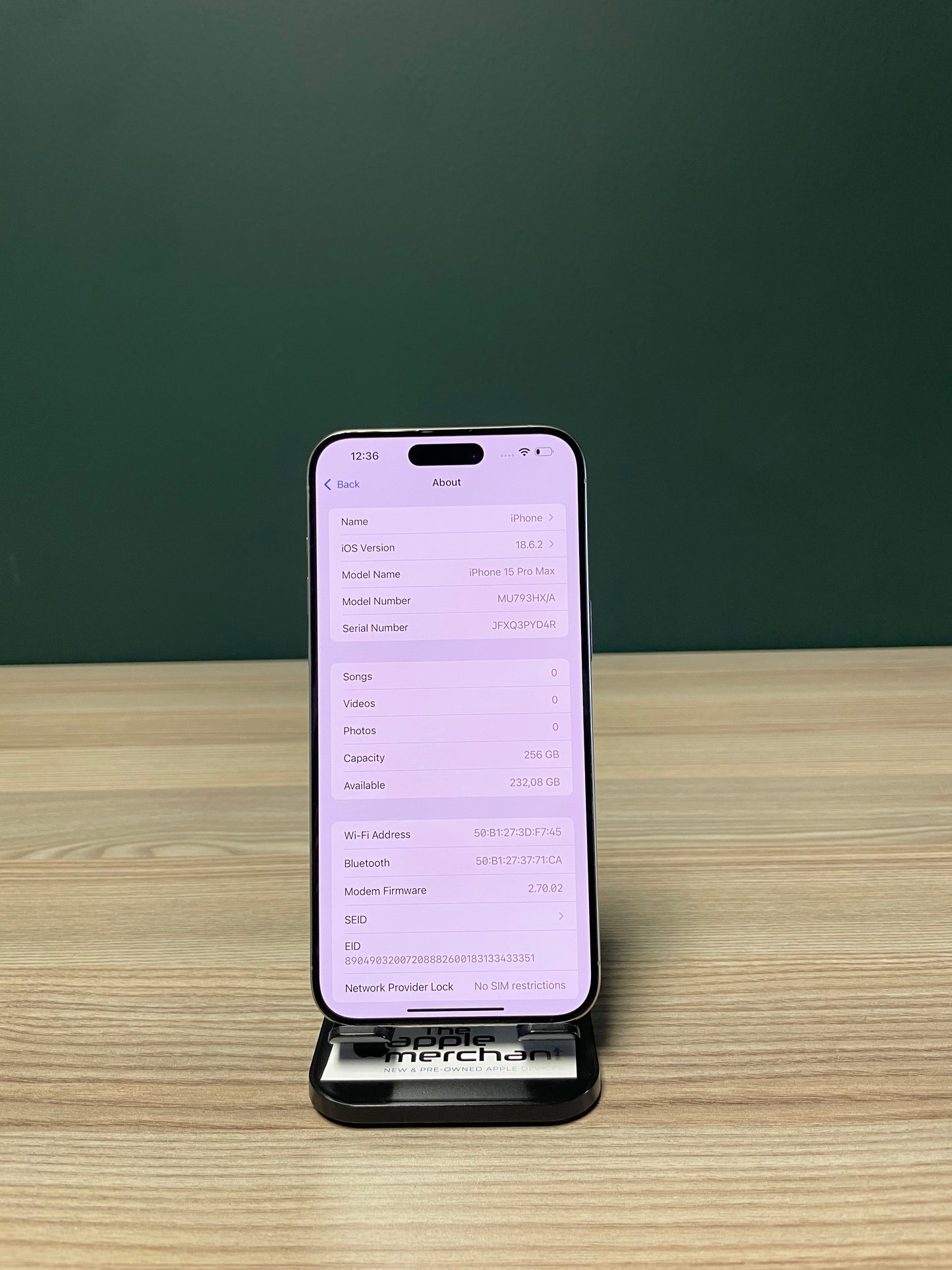 iPhone 15 Pro Max 256GB - Natural Titanium (Pre-owned)