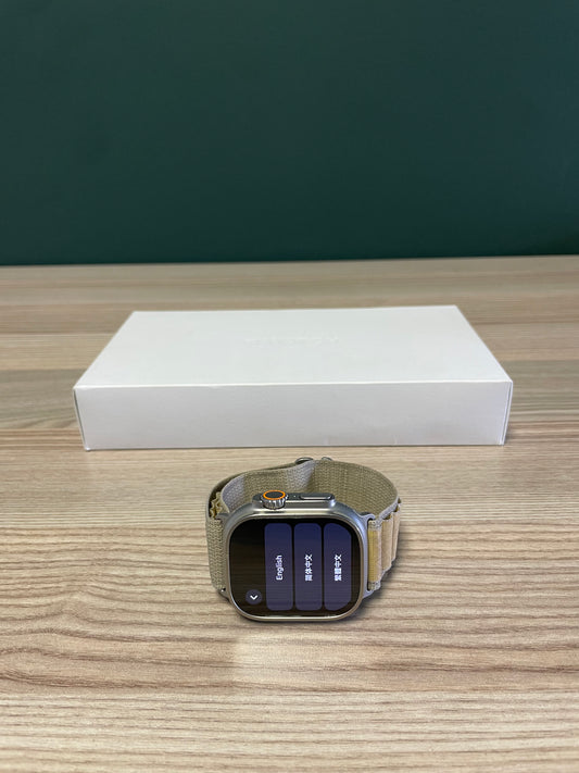Apple Watch Ultra 2 Titanium Case With Tan Alpine Loop (Pre-owned)