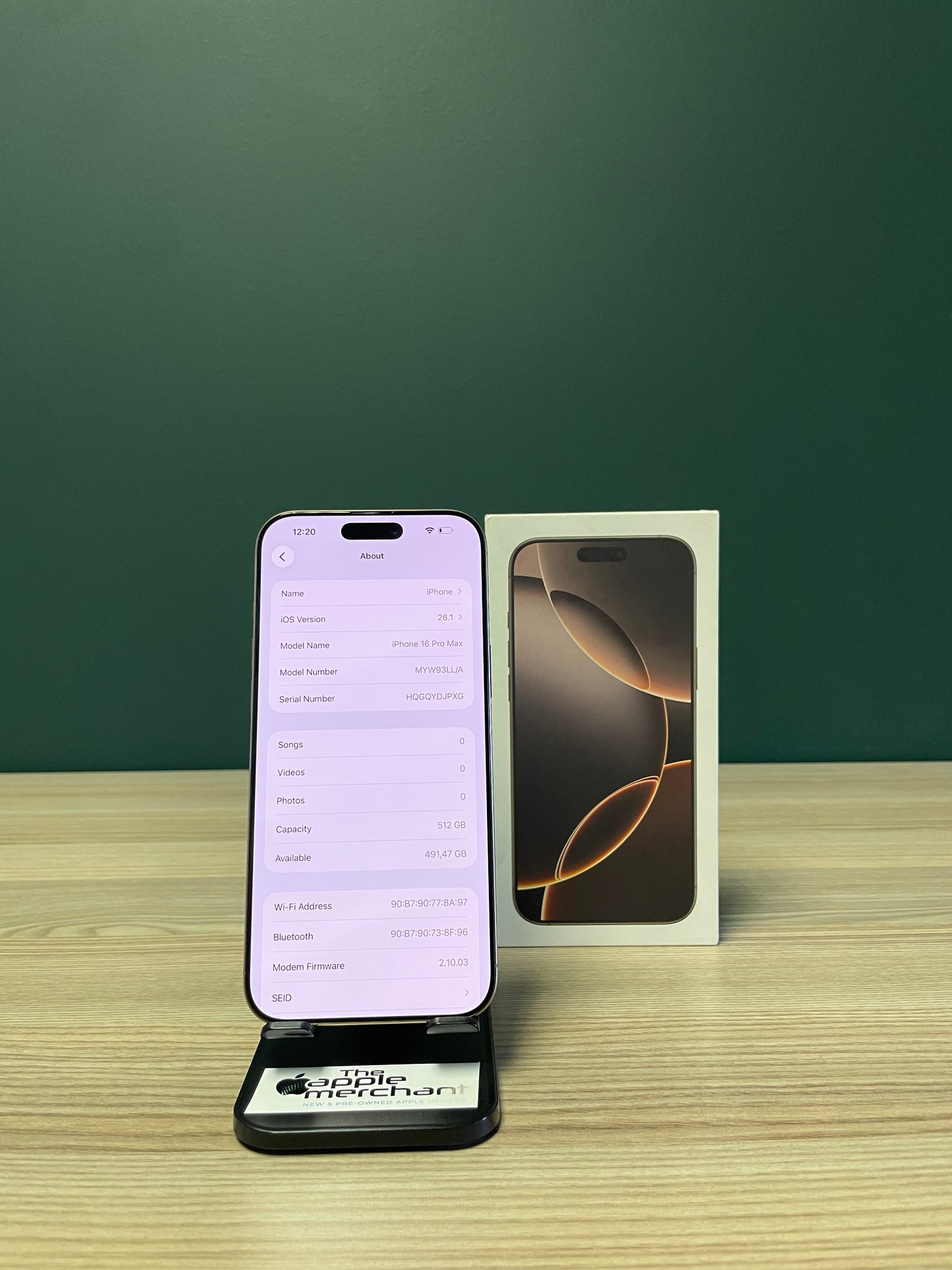 iPhone 16 Pro Max 512GB eSIM - Desert Titanium (Pre-owned)