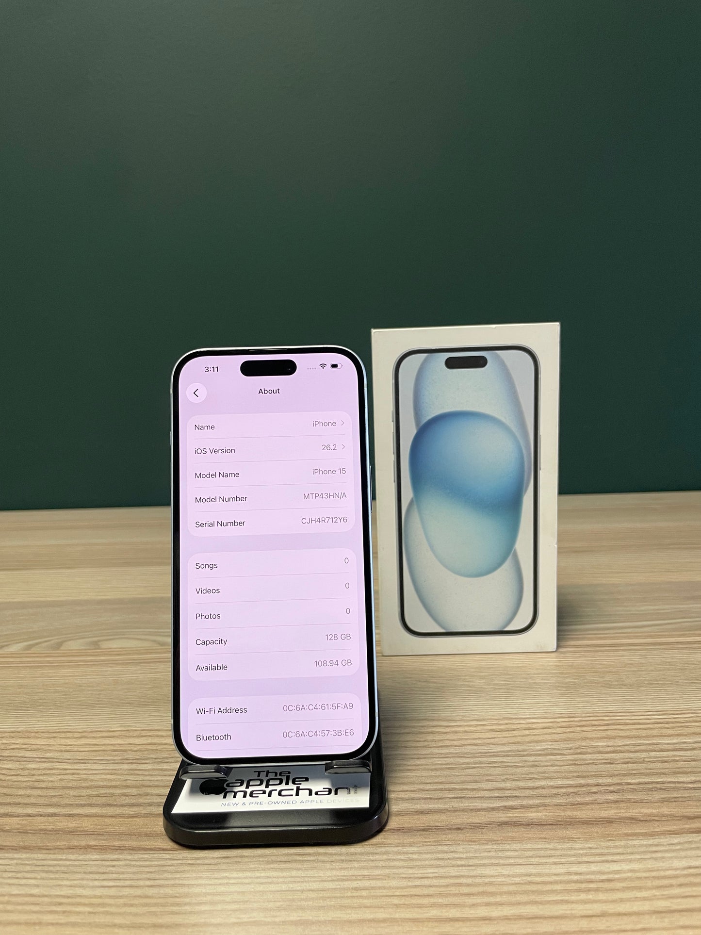 iPhone 15 128GB - Blue (Pre-owned)