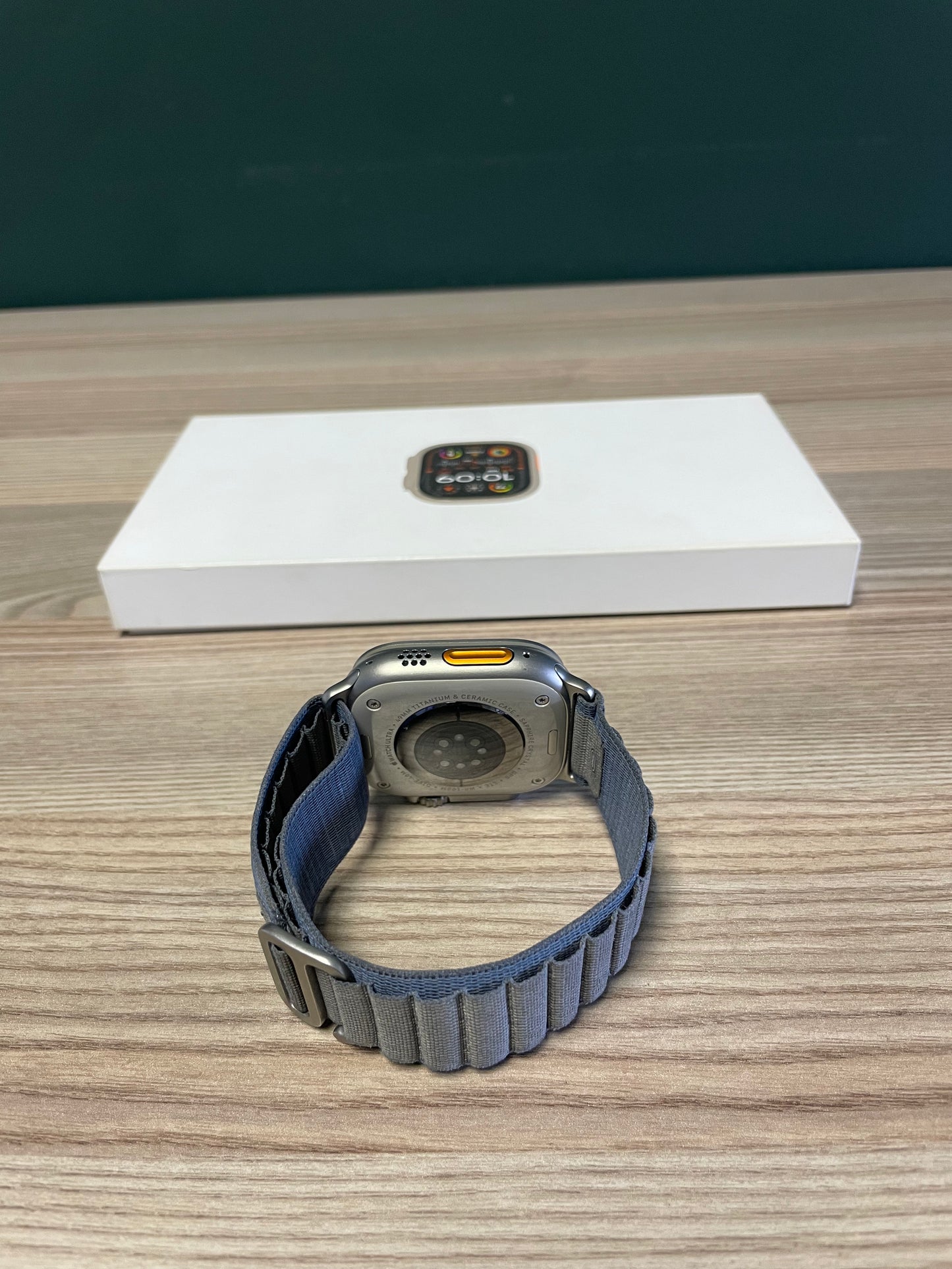 Apple Watch Ultra 2 Titanium Case With Blue Alpine Loop (Pre-owned)
