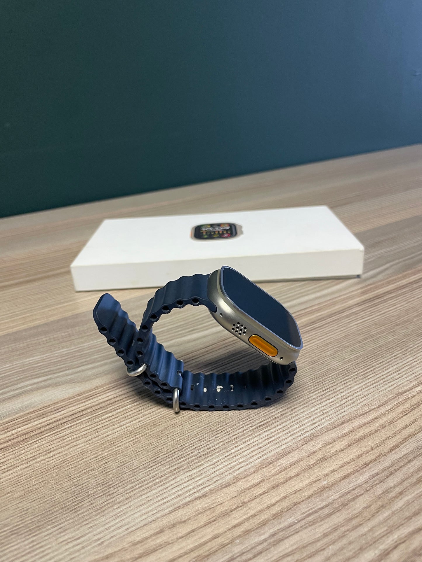 Apple Watch Ultra 2 Titanium Case With Blue Ocean Band (Pre-owned)