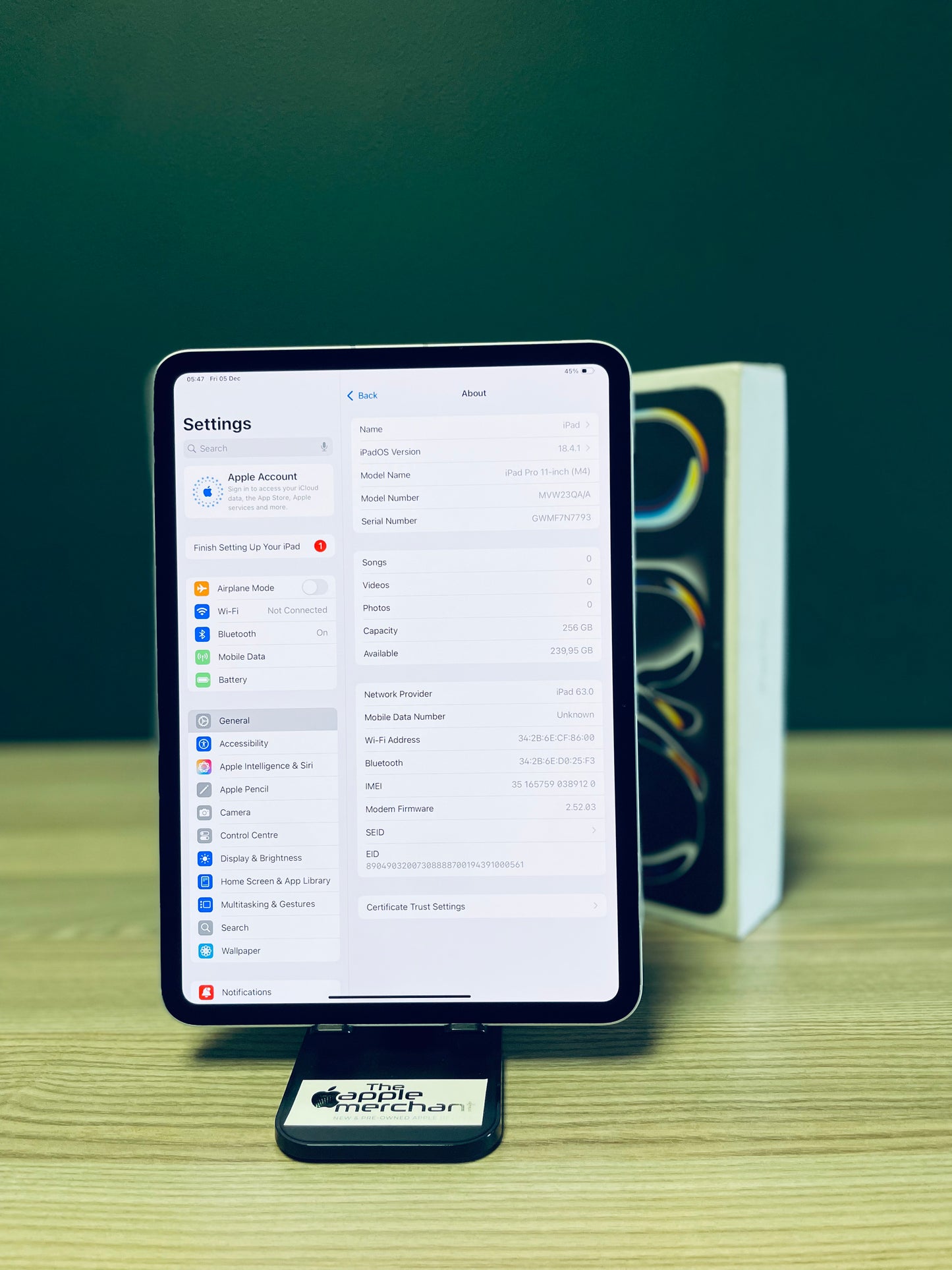 iPad Pro 11-inch M4 | Wi-Fi + Cellular | 256gb - Silver (Pre-owned)