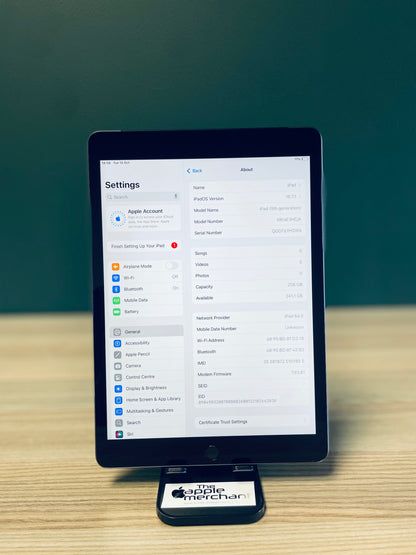 iPad 9th Gen | Wi-Fi + Cellular | 256gb - Space Grey (Pre-owned)