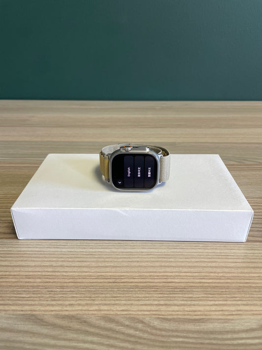 Apple Watch Ultra 2 Titanium Case With Tan Alpine Loop (Pre-owned)