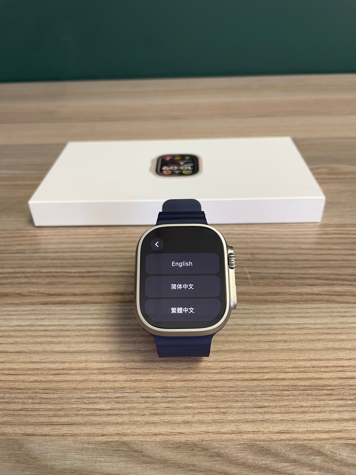 Apple Watch Ultra 2 Titanium Case With Blue Ocean Band (Pre-owned)