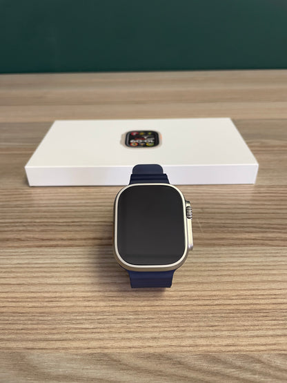 Apple Watch Ultra 2 Titanium Case With Blue Ocean Band (Pre-owned)