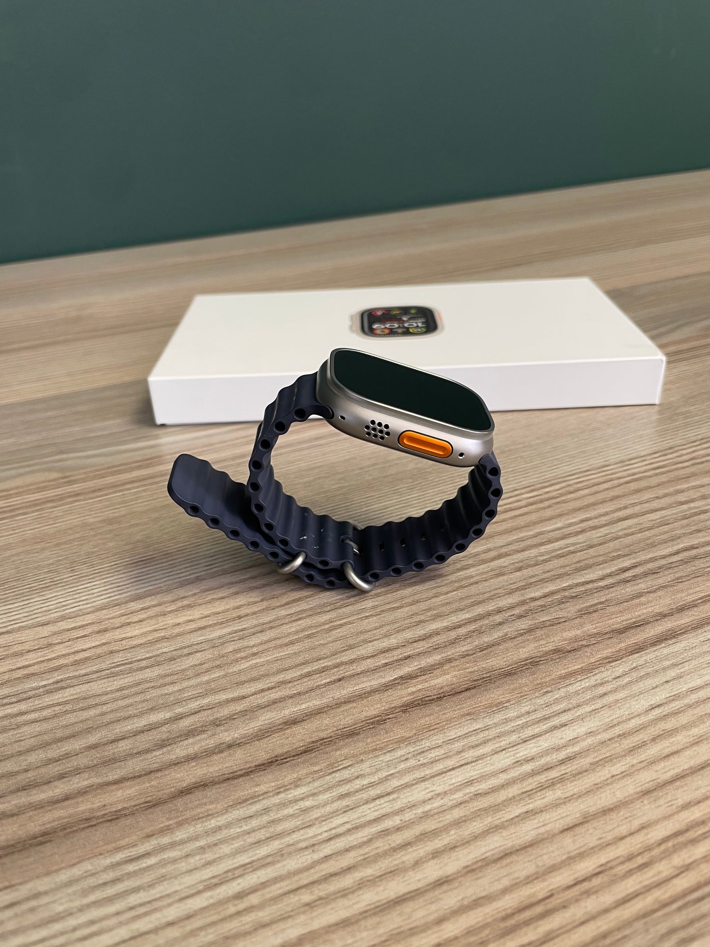 Apple Watch Ultra 2 Titanium Case With Blue Ocean Band (Pre-owned)
