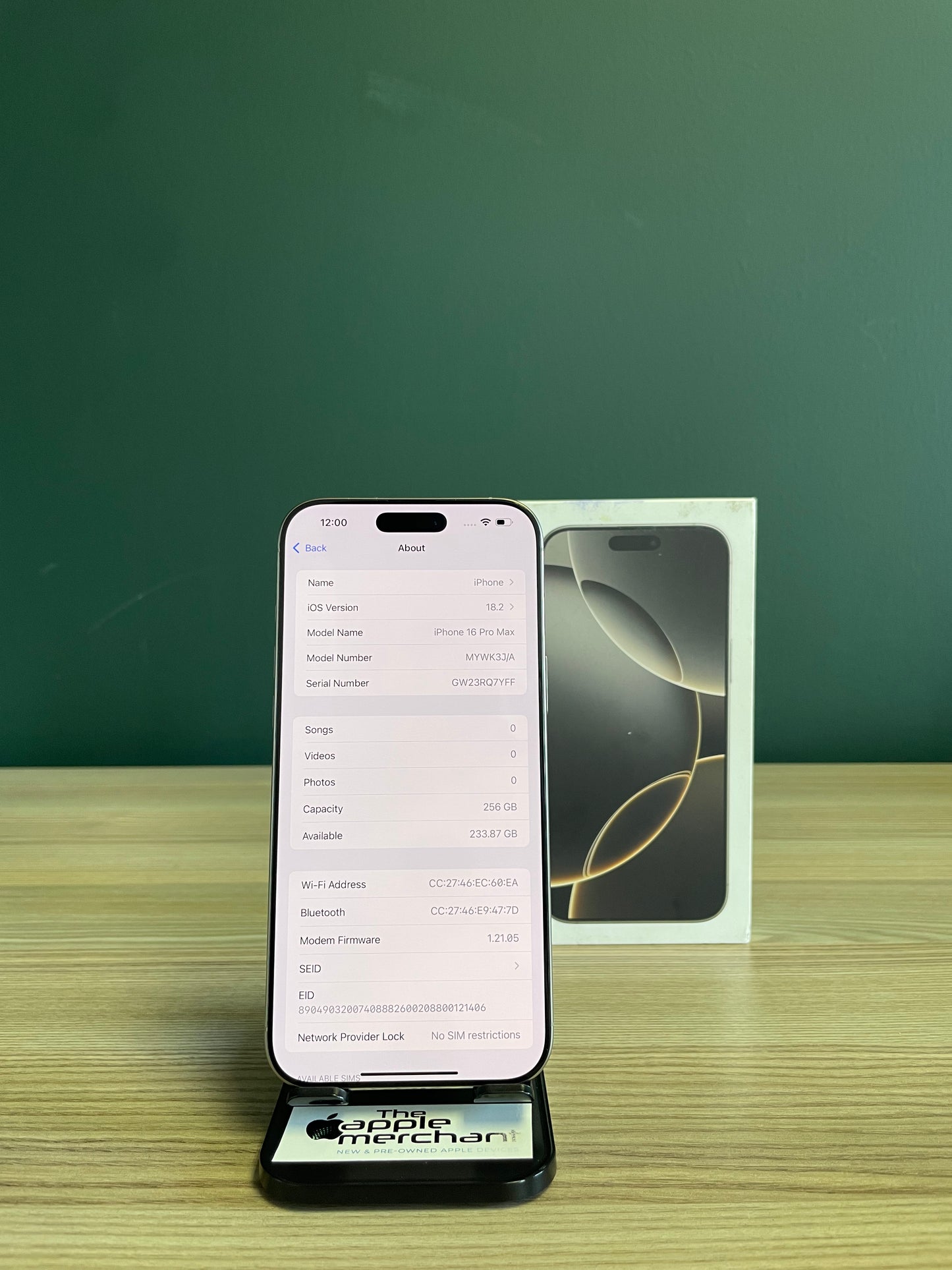 iPhone 16 Pro Max 256GB - Natural Titanium (Pre-owned)