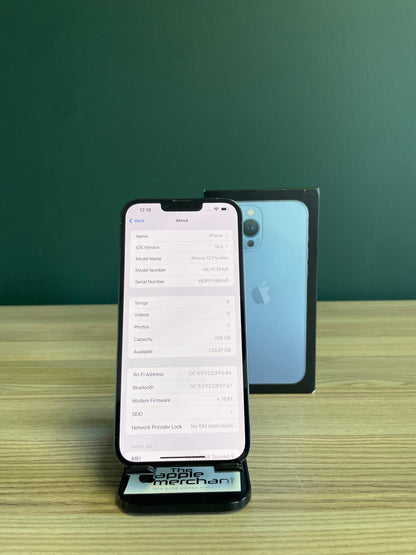 iPhone 13 Pro Max 256GB - Sierra Blue (Pre-owned)