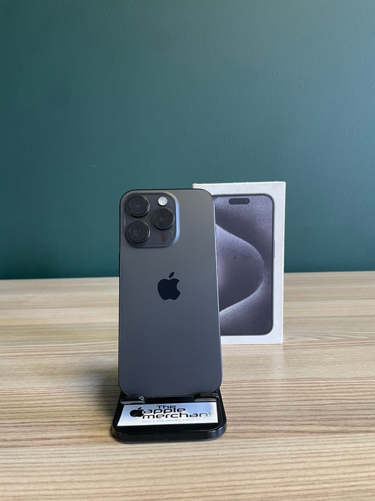 iPhone 15 Pro 128GB - Black Titanium (Pre-owned)