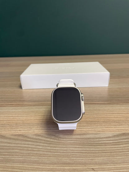 Apple Watch Ultra 2 Titanium Case With White Ocean Band (Pre-owned)