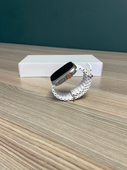 Apple Watch Ultra 2 Titanium Case With White Ocean Band (Pre-owned)