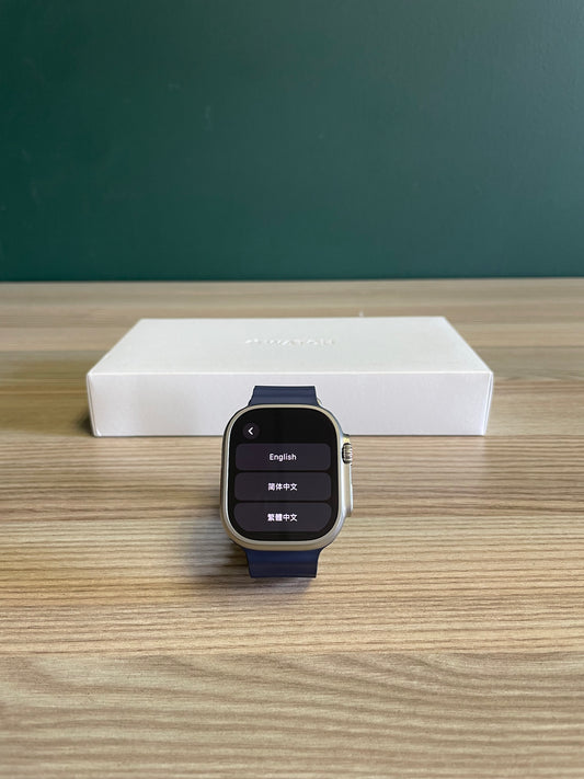 Apple Watch Ultra 2 Titanium Case With Navy Ocean Band (Pre-owned)