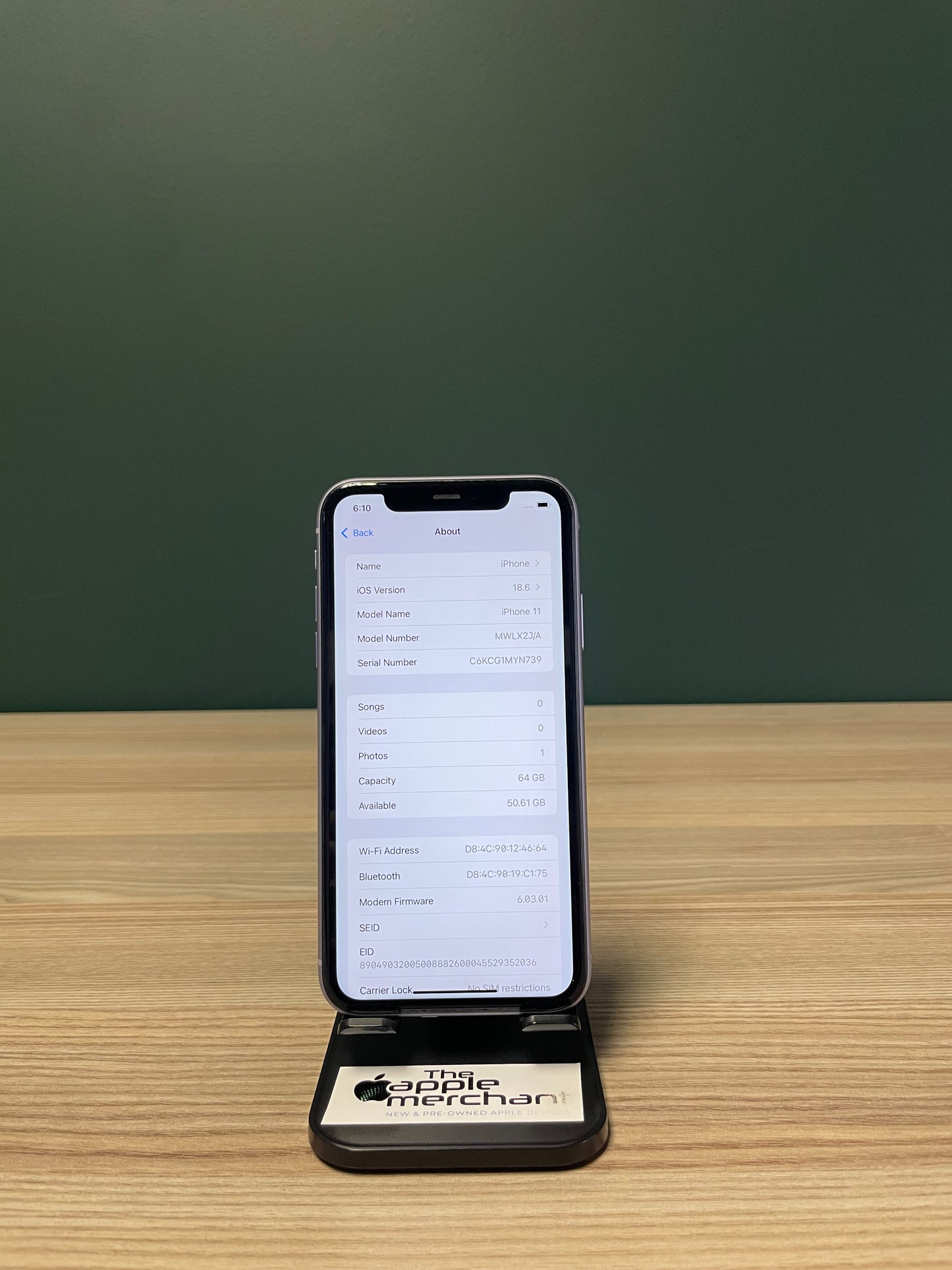 iPhone 11 64GB - Purple (Pre-owned)