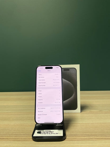 iPhone 15 Pro 512GB - Black Titanium (Pre-owned)