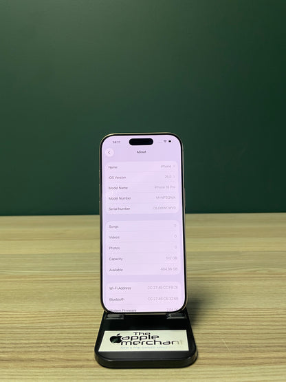 iPhone 16 Pro 512GB - Desert Titanium (Pre-owned)