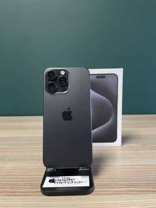 iPhone 15 Pro Max 256GB - Black Titanium (Pre-owned)