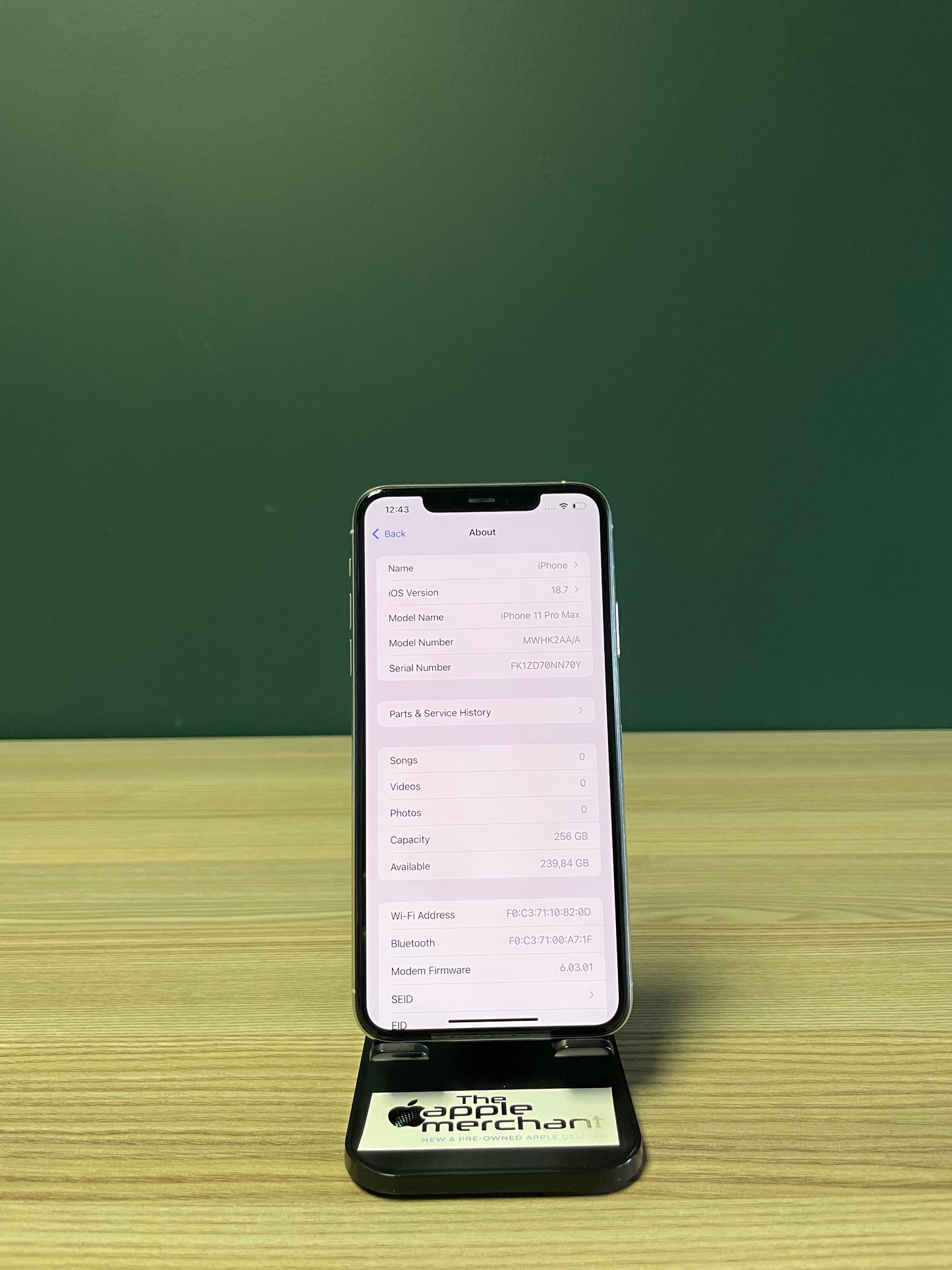 iPhone 11 Pro Max 256GB - Silver (Pre-owned)