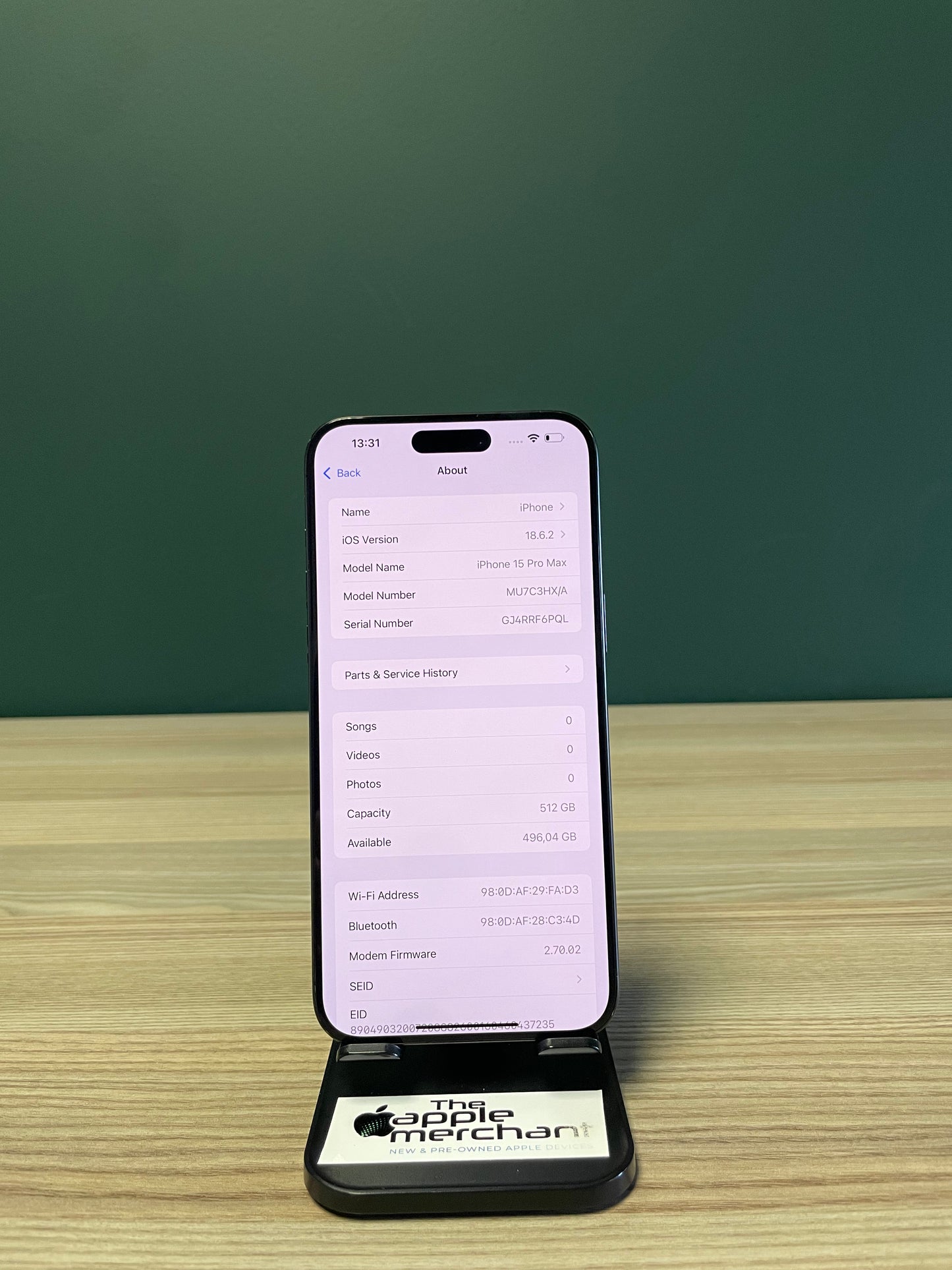 iPhone 15 Pro Max 512GB - Black Titanium (Pre-owned)
