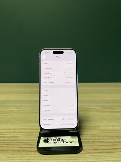 iPhone 15 Pro 256GB - White Titanium (Pre-owned)