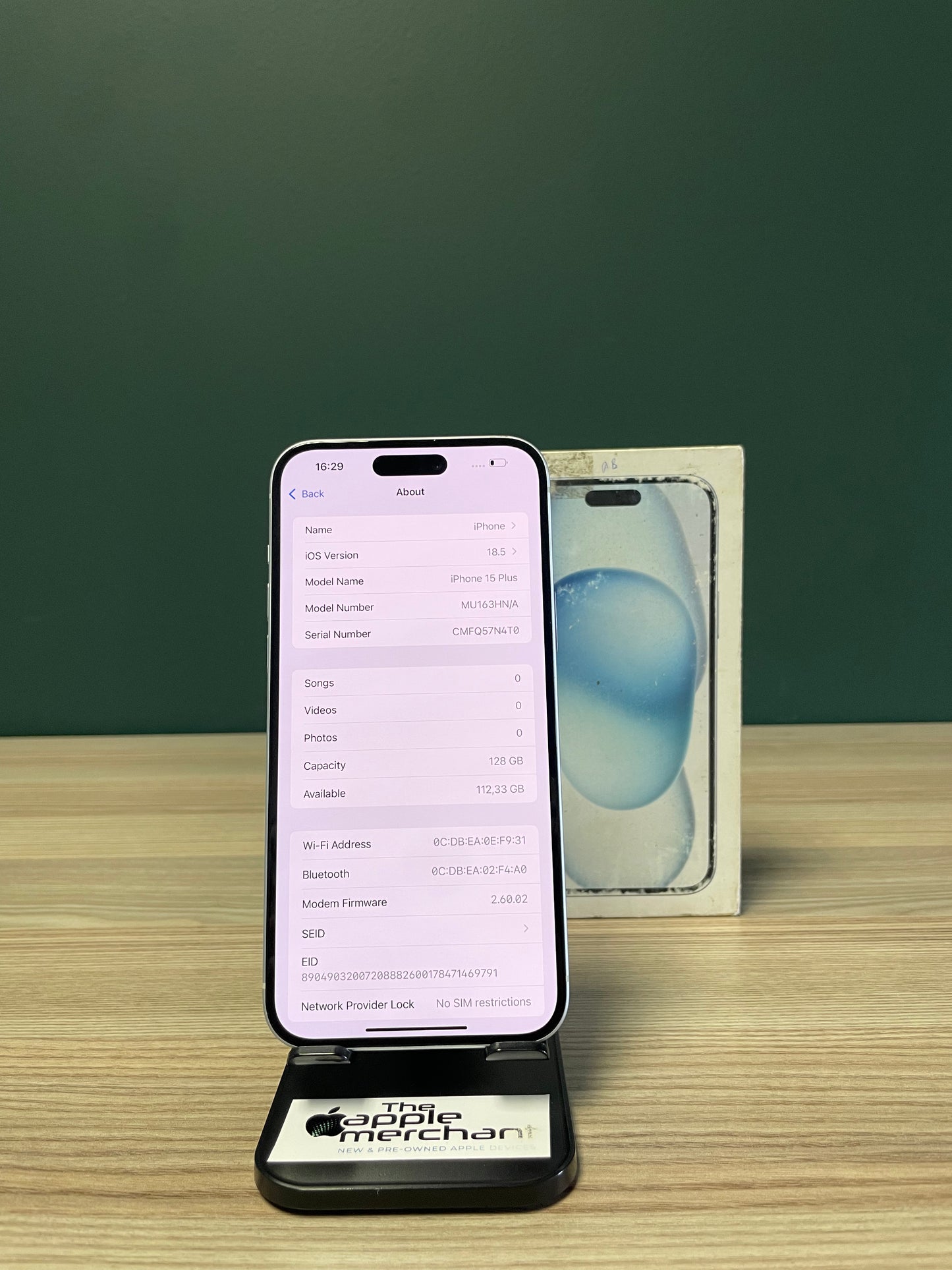 iPhone 15 Plus 128GB - Blue (Pre-owned)