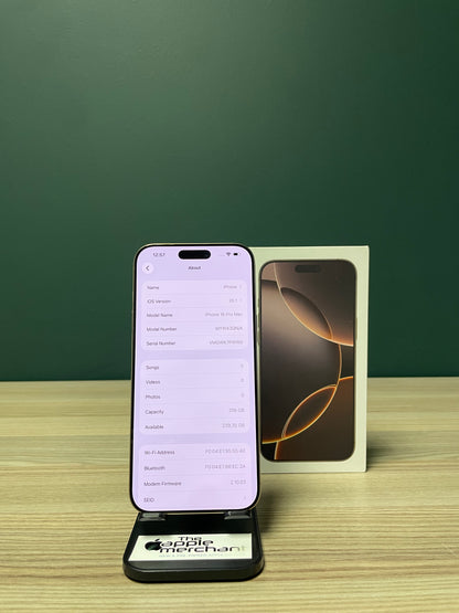 iPhone 16 Pro Max 256GB - Desert Titanium (Pre-owned)