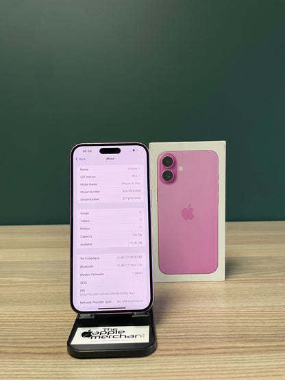 iPhone 16 Plus 128GB - Pink (Pre-owned)