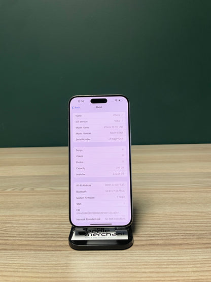 iPhone 15 Pro Max 256GB - Natural Titanium (Pre-owned)