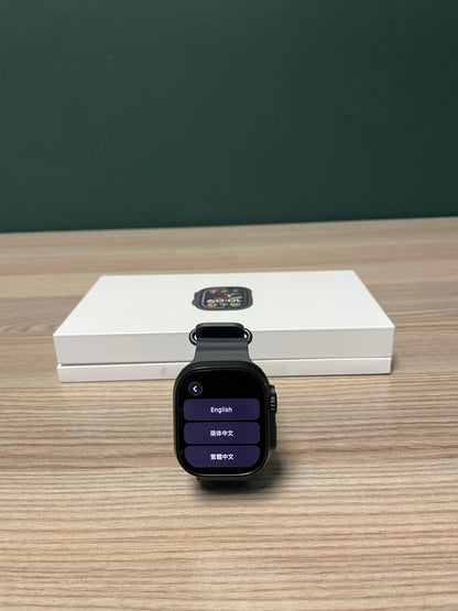 Apple Watch Ultra 2 Black Titanium Case With Black Ocean Band (Pre-owned)