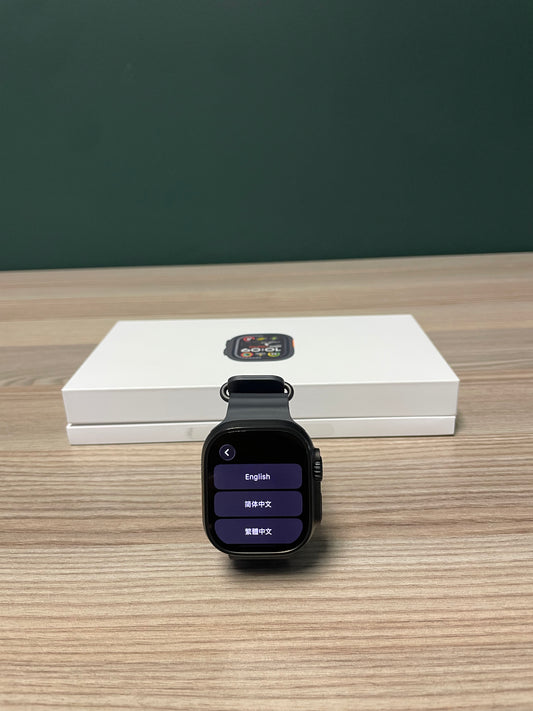 Apple Watch Ultra 2 Black Titanium Case With Black Ocean Band (Pre-owned)