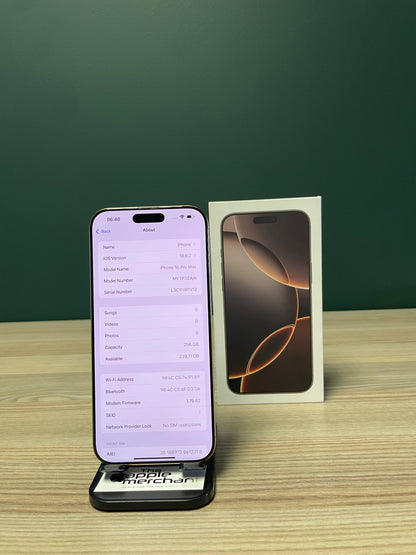 iPhone 16 Pro Max 256GB - Desert Titanium (Pre-owned)