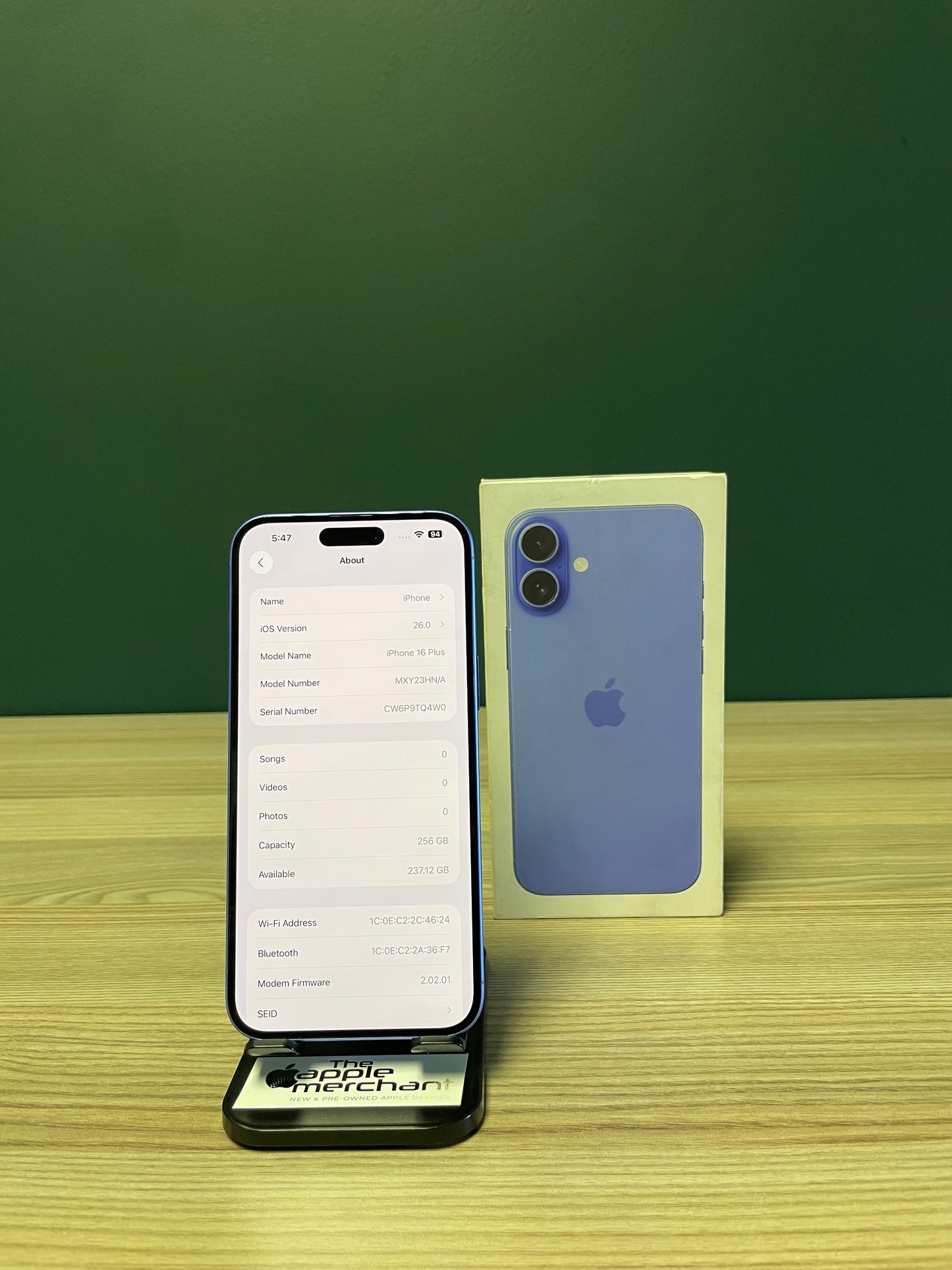 iPhone 16 Plus 256GB - Ultramarine (Pre-owned)