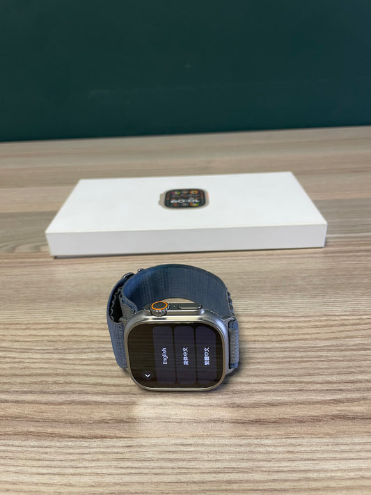 Apple Watch Ultra 2 Titanium Case With Blue Alpine Loop (Pre-owned)