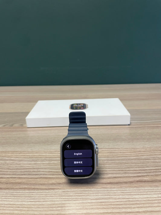 Apple Watch Ultra 2 Titanium Case With Blue Ocean Band (Pre-owned)