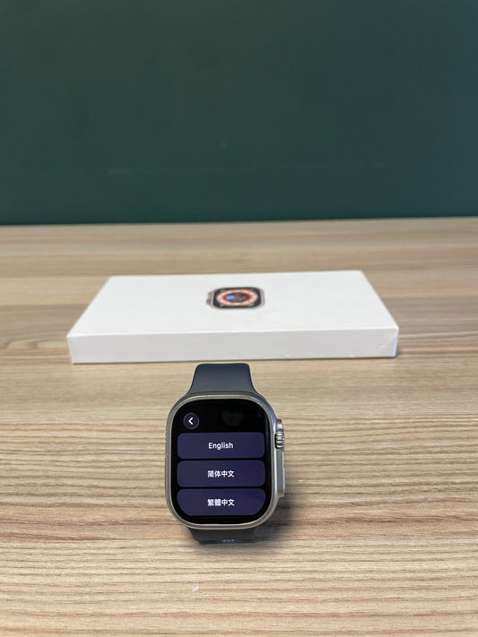 Apple Watch Ultra 1 Titanium Case With Black Sports Band - (Pre-owned)