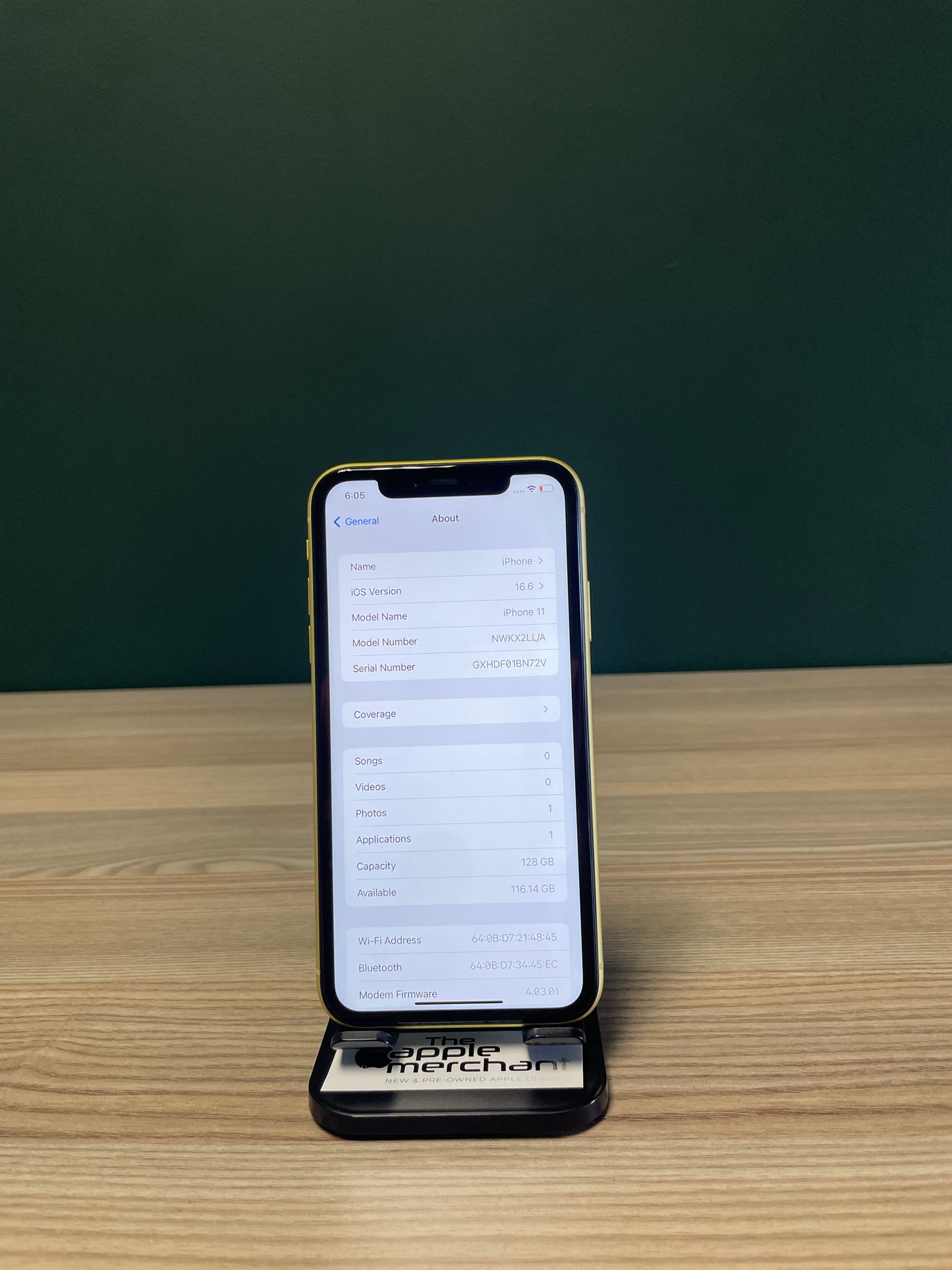 iPhone 11 128GB - Yellow (Pre-owned)