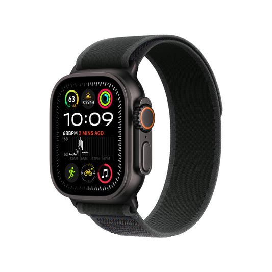 Apple Watch Ultra 2 Black Titanium Case With Black Trail Loop (Pre-owned)